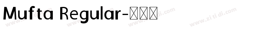 Mufta Regular字体转换